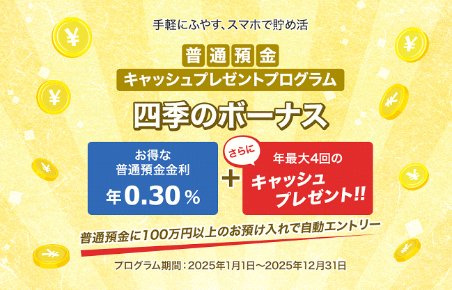SBIさくらんぼ支店の普通預金