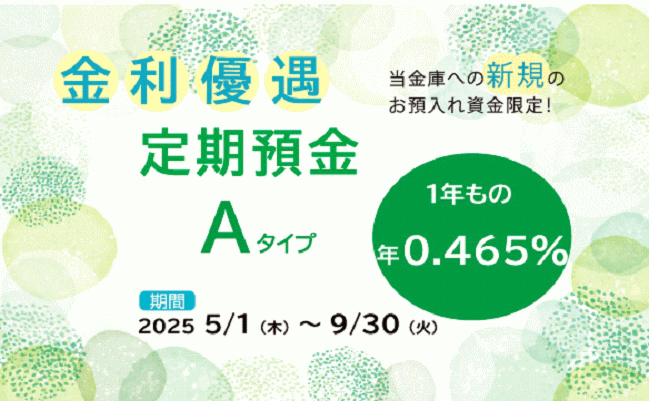金利優遇定期預金